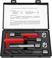 11Pcs Thread Repair Kit,M16x1.5 Length 1.5D Stainless Steel Twisted Drill Tap Wrench Threaded Insert Tool,Metric-Imperial Units Conversion Helicoil Repair Kit