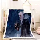 Snowy Animals Handsome Ghosts 3D Warm Plush Fleece Blanket Picnic Sofa Couch
