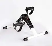 Folding Mini Exercise Bike Portable Home Pedal Exerciser Rehabilitation Training Machine (Color : White)