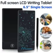LCD Writing Tablet 6.5" Full Screen Scribbling Erasable Doodle Drawing Board+Pen