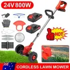 24V Cordless Grass Trimmer Mower Whipper Snipper Blades Electric Brush Lawn Tool