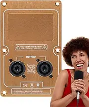 Speaker Wiring Box | Double 4-Core Socket Jack Plate | Audio Amplifier Socket for Stage Sound Recording Studio