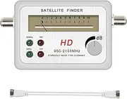 Sat Finder TV HD Satellite Finder Digital Signal Meter Receptor For Dish TV LNB Direc Digital Signal Amplifier Satfinder(Added White cable)