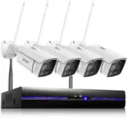 REIGY 3MP WiFi Security Camera System with Floodlight