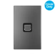 Clipsal Iconic Styl 1 Gang Switch Skin Silver Shadow