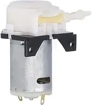 Respicefinem DC Peristaltic Pump Mini Dosing Self Priming Pumps Ideal for Biochemical Analysis Aquarium with 12V Power Supply Aluminum Alloy Material Suitable for Temperature 0