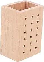 Compact Wooden Tool Holder for Nail Salon Drill Bit Storage Block Durable and Stylish Organizer for Home Use Effortless Display and Organization of Nail Drill Bits