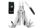 Leatherman Surge Stainless Steel Multi Tool & Nylon Sheath & Skeletool KB