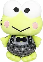Hello Kitty and Friends Series 2, Keroppi 8-inch Punks Plush - Officially Licensed Sanrio Product from Jazwares - Ages 6+