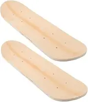 Kisangel 2pcs DIY Blank Skateboard Deck Wood Deck Skateboard Blank for Boys and Girls Graffiti
