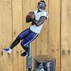 Baltimore Ravens Beer Keg Tap Handle Lamar Jackson NFL FOOTBALL White Jersey