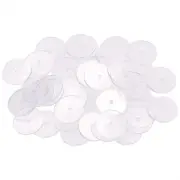 Penta Angel 50Pcs Clear Disc Pads to Stabilize Earrings, Plastic Discs