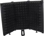Generic 1 Set Microphone Acoustic Cover Mic Filter Studio Microphone Recording Microphone Isolation Shield Microphone Filter Microphone Pops Filter Podcast U-shaped Mic Cover Sponge Black