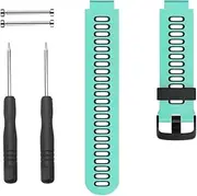 LDCBFTR For Forerunner 630 Watch Bands Black Buckle Sport Silicone Watch Strap Replacement for Forerunner 230/220/235/620/630/735XT and Approach S20/S5/S6 Smart watch band WFJ