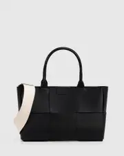[Belle & Bloom] Long Way Home Woven Tote - Black