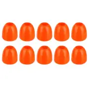 20Pcs Plastic Bell End Stoppers, Cord End Lock Rope Fastener, Orange