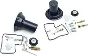 ICHIPY Carburetor Carb Repair Kit with Plunger Diaphragm Air Cut Off Valve Rebuild Parts for VT600C VT600CD VLX600 1988-1998 VT 600 C D