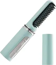 Brush Straightener for Women, Cordless Hair Brush Straightener Comb, USB Rechargeable Fast Heating Curling Iron Comb Styling Tools for Women Girls All Types Volumizing