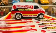 Auto World AFX Custom Flying Colors Dodge Street Van Decal Sheet