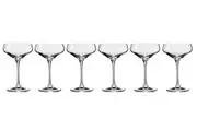 6pc Krosno Avant-Garde 230ml Cocktail Glasses Drink Cup Glassware Set Clear