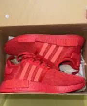 Adidas Red Lace NMD Sneakers women’s size 9.