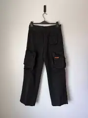 Heron Preston Canvas Cargo Pants - Size Small - Black - NEW