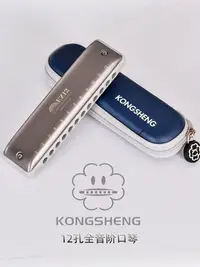 在飛比找Yahoo!奇摩拍賣優惠-KONGSHENG孔聲12孔EZ12全音階初學調音布魯斯口琴