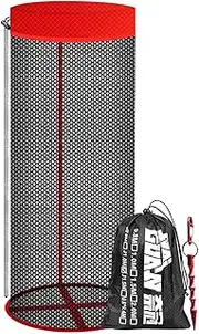 Net Floating Fishing Tools - Drawstring Fishing Net Cage | Fishing Caught Basket | Portable Fish Keeper | Net Bait Fish Basket, Floating Fishing Basket with Storage Bag for Live Caught Fish
