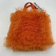 Molly Goddard Handbag Toole Canvas Tote Bag Orange New Purse London Fairy Koket
