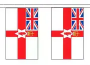 Northern Ireland Loyalist Polyester Flag Bunting - 10m with 28 Flags