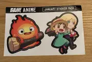 Bam Box Anime Howl’s Moving Castle Vinyl Decal Sticker Set Of 2 Laptop Wall