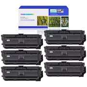 6PK Black CF360A 508A Toner for HP Color LaserJet Enterprise M553dh M552dn