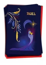 36 Christmas Greeting Cards Boxed Set with 5 x 7 Inch Envelopes Nouveau Noel