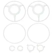 4.3 Inch Lamp Shade Ring, 2 Set Lamp Shade Frame with Adapter