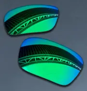 Green POLARIZED Replacement Lenses for Oakley Fuel Cell OO9096 Sunglasses 60mm