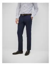 [Politix] Pinstripe Tailored Pant in Navy