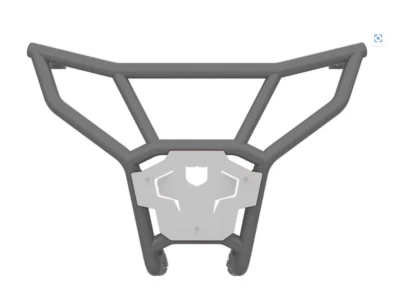 Pro Armor Sport Rear Bumper Guard Avalanche Grey Polaris RZR Pro XP Turbo R