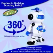 Kids Smart Space Robot Electronic Walking Dancing Robot Music Light Toy