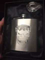 Incredible HULK HIP FLASK 6oz stainless steel hipflask the Avengers NEW banner