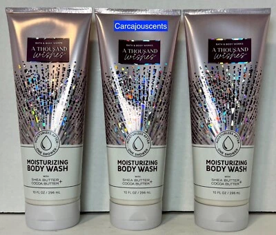 Bath & Body Works A Thousand Wishes Moisturizing Body Wash set of 3