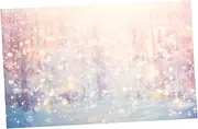 Yardenfun Folding Snowy Backdrop Banner Decorative Background Prop for Party Wedding Photo