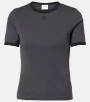 [Courreges] Courrèges Signature cotton jersey T-shirt AU 14 blue