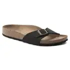 BIRKENSTOCK Madrid Vegan Birkibuc Sandals Black New