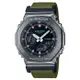 【CASIO 卡西歐】G-SHOCK 農家橡樹 八角金屬 GM-2100CB-3A 尼龍錶帶 防水 運動雙顯錶 台南時代