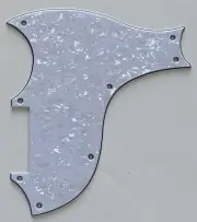 For Fit Gibson SG-X Style Guitar Pickguard 4 Ply White Pearl