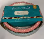 Pioneer Woman Set Of 2 Mini Pie Plates. Cowboy Hat& Cow Print