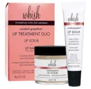 WHISH Candied Grapefruit Lip Treatment Duo Kit Lip Scrub + Lip Balm