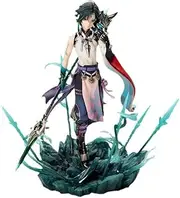 Genshin Impact Figure, GK Xiao Figures Lighting Xiao 22-30cm Game Character Figurine PVC Model Statue Collectible Toy for Anime Fans Gift (Lighting Xiao)