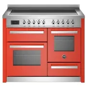 BERTAZZONI Pro 1100mm Cooker 5 Zone Induction, Electric Triple Oven - Orange PRO115I3EART