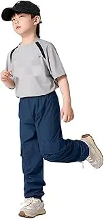 [Generic] Girl's Fashion Pants with Pockets Leisure Style Trendy Comfortable Pants Elasticity Comfy Fashion Toddler Trousers